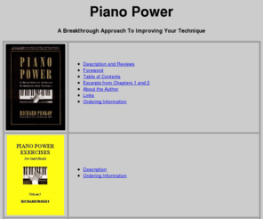 pianopower.com: Piano Power
A Breakthrough Approach To Improving Your Technique