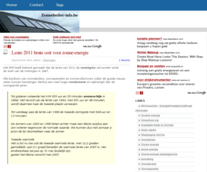 zonneboiler-info.be: Zonneboiler-info.be: Alle Zonneboiler informatie.
Zonneboiler-info.be: Alle informatie omtrent de installatie, plaatsing, premies, opbrengst en zelfbouw van een zonneboiler.