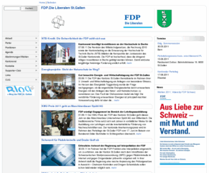 fdp-sg.ch: FDP St. Gallen - Home
Die FDP ist die liberale Kraft im Kanton St. Gallen. Hier finden Sie unsere aktuellen Vorst�sse, Motionen und Positionen