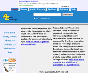 audioedition.org: Audiobooks
Audioedition.org All About Audiobooks. Guide to audio books, digital media players, free downloads, online retailers, and software.