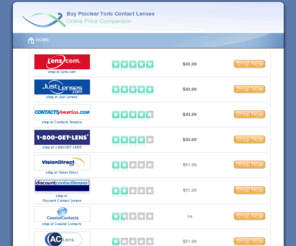 buyprocleartoric.com: Buy Proclear Toric Contact Lenses with online deals and rebates.
Proclear Toric contact lenses are one of the best Toric contact lenses made by Biocompatibles, a world leader in manufacturing lenses.  Find the lowest online price for Proclear Toric made by Biocompatibles.