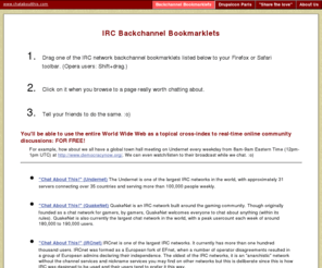 chataboutthis.com: www.chataboutthis.com
Use the entire World Wide Web as a topical cross-index to real-time online community discussions: FOR FREE!