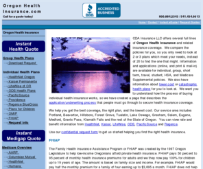 oregon-health-insurance.com: Oregon Health Insurance: Online Quotes & Information
Instant Oregon Health Insurance online quotes and comparisons along with resources to help you find low health insurance rates and instant medical insurance from leading health insurance companies.