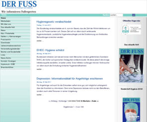 der-fuss.de: Der Fuss
Hygiene, Gesetz, Krankenhäuser, Solarienschutzverordnung durch Bundesrat, Teststreifen