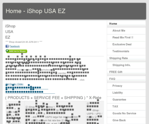 ishopusaez.com: Home - iShop USA EZ
We provide a professional personal shopping services