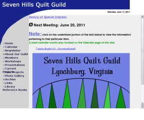 sevenhillsquiltguild.org: Welcome to Seven Hills Quilt Guild
