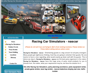 usracingcarsimulators.com: Racing Car Simulators - nascar
We rent out race car simulators at extremely low rates. Our race car simulators can be easily carried from one place to another. So, no matter where your event might be held, we make sure that we deliver you the race car stimulators right at your doorstep. 