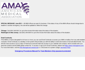 ama-emergency.org: AMA Emergency Web Page
This is the American Medical Association