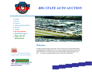 bigstateautoauction.com: Big State Auto Auction
West Texas Big State Auto Auction