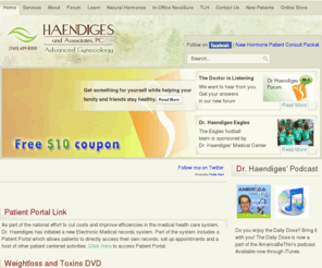 drhaendiges.com: Haendiges & Associates, PC | Novasure Procedure | Natural Hormone Treatment
At Haendiges and Associates, PC, we are excited to announce the introduction of the In-office NovaSure procedure, as well as natural hormone treatment.