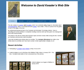 essentialcoaching.com: David Kessler: Home Page
David Kesslers Personal Web Site