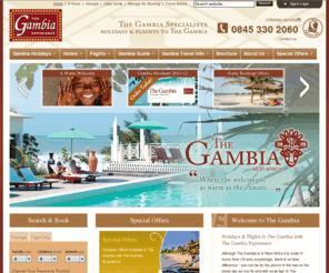 gambia-flights.net: Holidays to Gambia with The Gambia Experience
Great value holidays to Gambia with the specialists The Gambia Experience - fully ATOL protected. With over 20 years of experience in The Gambia, a wide range of accommodation, flexible durations & regional flights were sure you'll find everything you need for your holiday