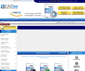 intelicadianbrasil.com: IntelliCAD CADian
IntelliCAD InteliCAD CADian 2008i - CAD compatível com AutoCAD. Permite desenhos 2D e 3D, ACIS , LISP, imagens RASTER, projetos técnicos de Engenharia (Elétrica, Mecânica, Topografia, etc.) e Arquitetura. Faça o download e teste o IntelliCAD CADian