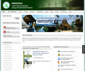 gmseenet.org: Welcome to GMSEENet.org | Greater Mekong Subregion Energy and Environment Network
