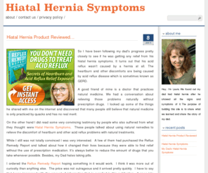 hiatal-hernia-symptoms.net: Hiatal Hernia Symptoms - Do you really have hiatal hernia?
Experiencing hiatal hernia symptoms? Read about natural treatments if you have hiatal hernia.