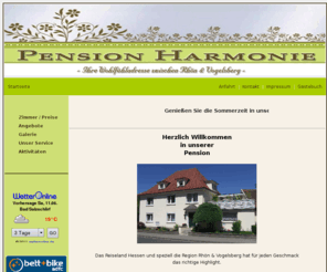 pension-harmonie.com: Pension Harmonie - Ihre Wohlfühladresse zwischen Rhön & Vogelsberg
Pension Harmonie in Bad Salzschlirf bei Fulda