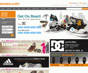 shoes.com: 
	Shoes, Boots, Sandals and Bags from Shoes.com

Shop shoes.com for the best selection of mens, womens and kids' shoes with free shipping and free exchanges on over 700 brands.