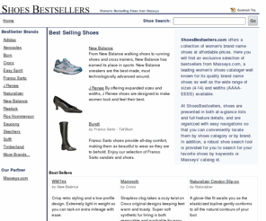 shoesbestsellers.com: Shoes Bestsellers - Women's Bestselling Shoes from Masseys
An online catalog of women's bestselling shoes from Masseys.