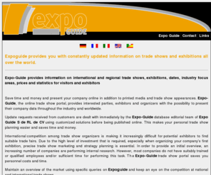 success-after-trade-show.com: Expo-Guide
 Use Expo Guide as an effective marketing instrument