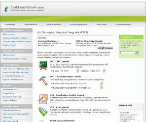 szakkepesites.hu: OKJ tanfolyamok, képzések, szakmák
Ismerje meg az új OKJ szakmáit, találja meg az Önnek ideális tanfolyamot országos képzéskeresőnkben!