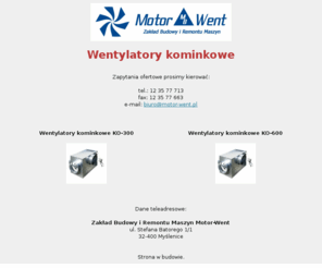 wentylatorykominkowe.pl: Wentylatory kominkowe
Wentylatory kominkowe KO-300, Wentylatory kominkowe KO-600