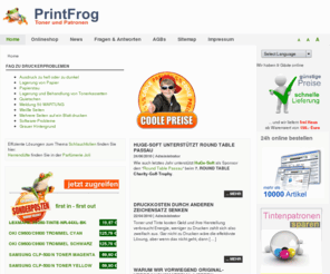 printfrog.de: PrintFrog - Toner und Tinte für Büromaschinen
günstige ORIGINAL Toner, Tintenpatronen und sonstiges Druckerverbrauchsmaterial