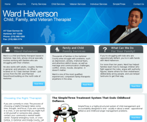 wardhalverson.com: Ward Halverson - Child, Family, & Veteran Therepist
Ward is a child and family therapist based in Herkimer, New York, whose clinical specialty involves working with families who are struggling with their children. He also works with adults, couples, families in general, and veterans. His office is located on 417 East German Street - just across from the WIC and Planned Parenthood building on the north side of Herkimer, and his phone number is (315) 868-1000.