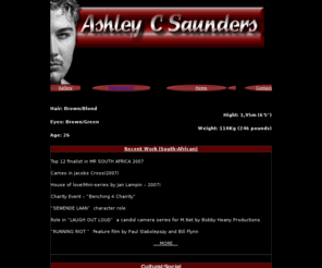 ashleycsaunders.com: Ashley C Saunders - Gallery
Actors in SA, Ashley, Ashley Saunders