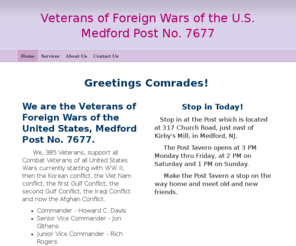 medfordvfwpost7677.org: Medford VFW Post No. 7677 - Home
Greetings Comrades!