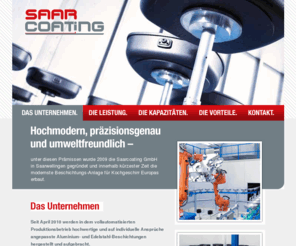 saar-coating.com: Saar Coating | Das Unternehmen
Saar Coating, Aluminium- und Edelstahl-Beschichtungen, organische Beschichtungen, besondere Festigkeit, hohe Korrosions- und Fleckbeständigkeit, haftende oder Antihaft-Eigenschaften, eine verbesserte Reaktivität, Saarcoating GmbH, Klara-Marie-Fassbinder-Str. 43, 66119 Saarbrücken, Telefon: +49 681 / 93 88 456, Telefax: +49 681 / 93 88 455