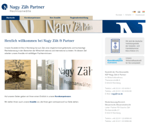 nzp.de: Startseite
NZP Nagy, Zäh & Partner - Unsere Sozietät mit Sitz in Nürnberg ist eine im Partnerschaftsregister des Amtsgerichts Nürnberg eingetragene Rechtsanwaltsgesellschaft.