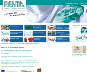 renta-werbeartikel.com: RENTA-Die ganze Welt des modernen Büros
RENTA ist Ihr Partner rund ums Büro, rund um die Werbung, sowie für Stempel, Prägezangen, und Computerzubehör