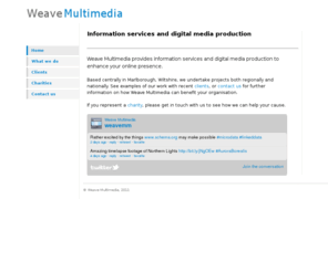 weavemultimedia.com: Weave Multimedia - Home
Digital media consultancy, management and production