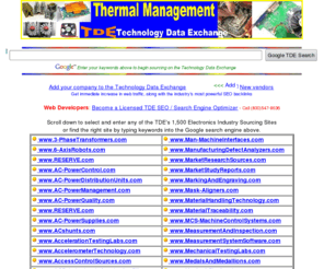 electromechanical-assembly.com: Technology Data Exchange - Electronics Industry Sourcing - 24-Hour SEO service: (800)547-8636, (610)668-4717
1,500 Electronics Industry sourcing sites of the Technology Data Exchange - Linked to TDE member firms.