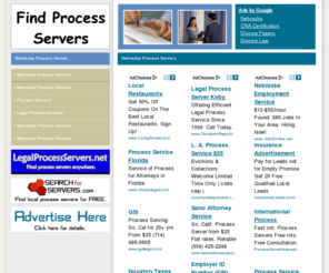 nebraskaprocessserver.info: Nebraska Process Servers
Nebraska process server / service information.