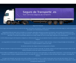 segurosdetransporte.es: Seguro de Transporte .es
