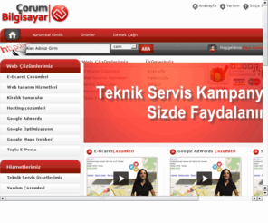 corumbilgisayar.net: Comtech Bilgisayar Çorum |Bilgisayar|Yazilim|Teknik Servis|Web Tasarim
Çorum,Bilgisayar,teknik,servis, Adsl,doping,Smile, Sarf,Notebook,Yazilim,Web Tasarim, Hosting, Domain, Danişmanlik,