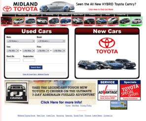 midlandtoyota.com.au: Midland Toyota Online - New Toyota Cars & Used Cars in Midland, Perth
Midland Toyota, sellers of new cars and used cars. Based in Midland, Perth, Western Australia, Midland Toyota are authorised dealers of new Toyota & new TRD. Midland Toyota is a part of the DVG Automotive Group