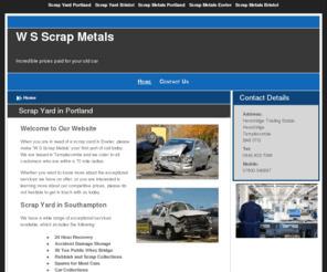 scrapmetalmerchant.net: Scrap Yard Portland : W S Scrap Metals
When you require a scrap yard in Portland give W S Scrap Metals a call today.