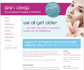 skindeeptherapy.co.uk: Skin Deep Therapy - Mobile Beauty Treatments - Skin Peels, Anti-wrinkle Injections & Other Non-Surgical Treatments based in Norfolk
Mobile, affordable, non-surgical beauty treatments to create well-being and reduce the signs of ageing