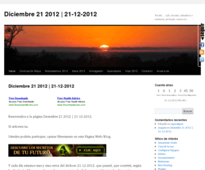 diciembre212012.tk: Diciembre 21 2012 | 21-12-2012 | Fin del … ciclo, mundo, calendario o comienzo, principio, nueva era …
