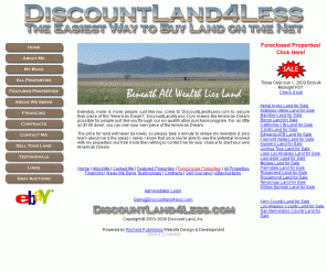 discountland4less.com: Discountland4Less.com - The Easiest Way to Buy Land on the Net
