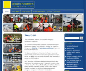 eminz.com: Emergency Management Academy of New Zealand
The Emergency Management Academy of New Zealand is based in Palmerston North and is the premier national training provider for emergency management and technical rescue. We deliver over 80 courses throughout New Zealand each year, to over 1,000 students.