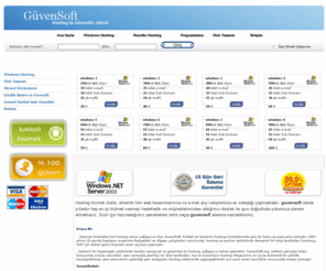 guvensoft.com.tr: GuvenSoft - Windows, Linux, Reseller, Hosting, Domain Tescili, Dedicated, Vps Sunucu
ALTINSOFT, web, hosting, Turkish, windows, linux, kiralik sunucu, dedicated, web barindirma, ucuz, name, alan adi, kontrol paneli, reseller, ssl sertifikasi, radyo, yayin, transfer, vps, virtual, programlama, yazilim, paket, tescil, kayit, paneller