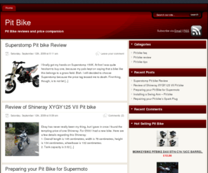 pitbike.org.uk: Pit Bike - Pit Bike reviews and price comparsion
Pit Bike reviews and price comparsion