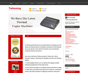 tattooingmachines.com: Tattooing Equipment Tattooing Machines Your all in one Tattooing Supplier
At Tattooing Machines we strive to bring you the best tattoing equipment for your business at a great price with exceptional service. We have all your Tattooing  equipment needs for your tattoo shop. Call us today and find out why we are the best in Tattooing Equipment.