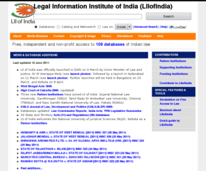 liiofindia.org: Legal Information Institute of India (LIIofIndia) - Free, independent and non-profit access to Indian law
