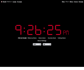 onlineclock.co.uk: Online Alarm Clock
Online Alarm Clock - Free internet alarm clock displaying your computer time.