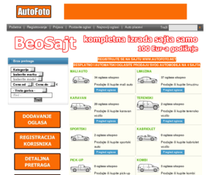 autofoto.net: Auto oglasi - polovni automobili - besplatni AutoFoto oglasi
Besplatni auto oglasi sa slikom. Polovni automobili. AutoFoto oglasi.