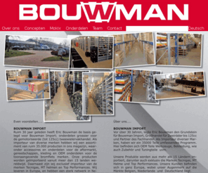 bouwman-import.nl: Bouwman Import B.V.
Bouwman Import Etten B.V. is exclusief importeur van de merken Rieju, Beta, Generic, MT Helmets, Tecnigas en Top Performances voor de landen Nederland, België en Duitsland.